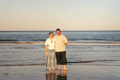 Chris & Kari at Maine Beach